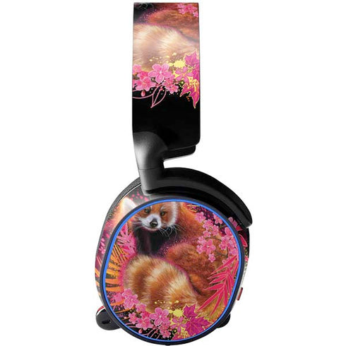 Red Panda with Flowers by Sheena Pike SteelSeries Arctis 3 Skin